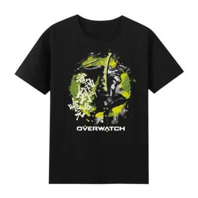 Overwatch Cotton T-shirt Men Hanzo
