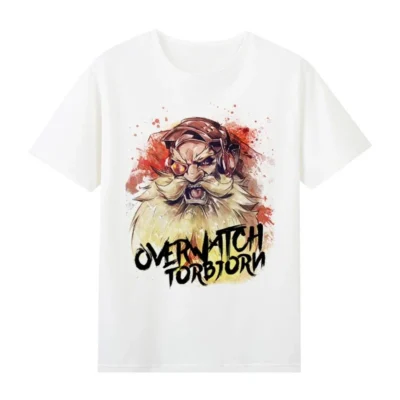 Summer Overwatch Round Neck Cotton T-shirt