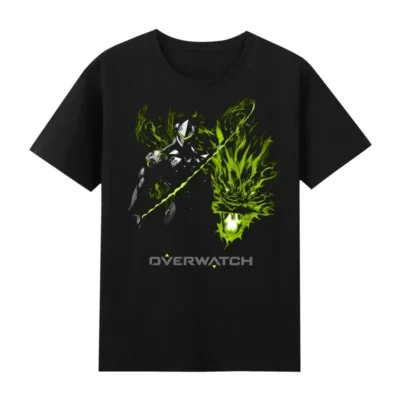 Overwatch Round Neck Cotton T-shirt Men
