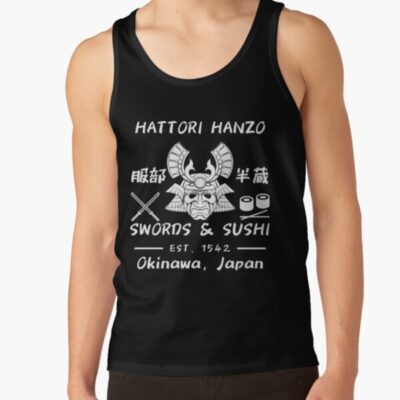 Hattori Hanzo Swords And Sushi Est 1542 Okinawa Japan Tank Top