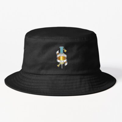 Yellow Pixel Art Syringe Bucket Hat