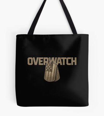 Overwatch Military Dog Tags Design Tote Bag