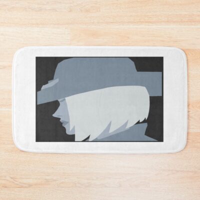 Ashe Overwatch Hero Silhouette Icon Bath Mat