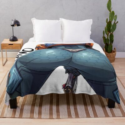 Juno Overwatch Art Throw Blanket