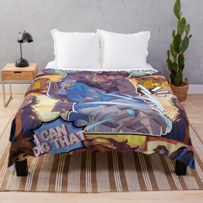 I Can Dig That Venture Comic Throw Blanket
