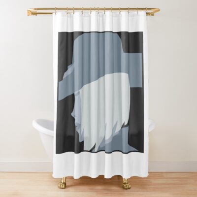 Ashe Overwatch Hero Silhouette Icon Shower Curtain