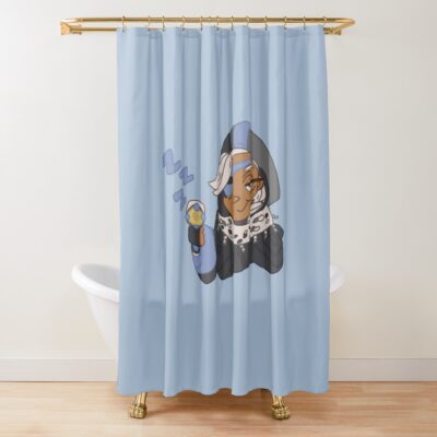 Ana Sleep Dart Shower Curtain